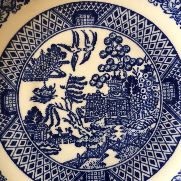 Vintage Willow Ware by Royal China Saucer Plate - Picture 2 of 5